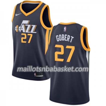 Maillot Homme Utah Jazz Rudy Gobert 27 Nike 2017-18 Navy Swingman